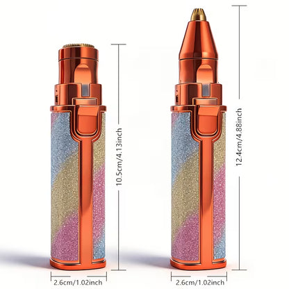 2-in-1 Eyebrow Trimmer & Facial Hair Remover – Precision Beauty Grooming Device for Women