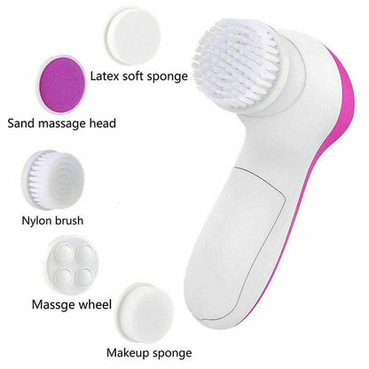 **7-in-1 Facial Cleanser & Massager – Electric Face Scrubber, Exfoliating Brush & Blackhead Removal Beauty Device**