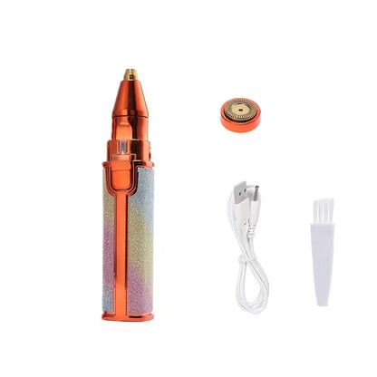 2-in-1 Eyebrow Trimmer & Facial Hair Remover – Precision Beauty Grooming Device for Women