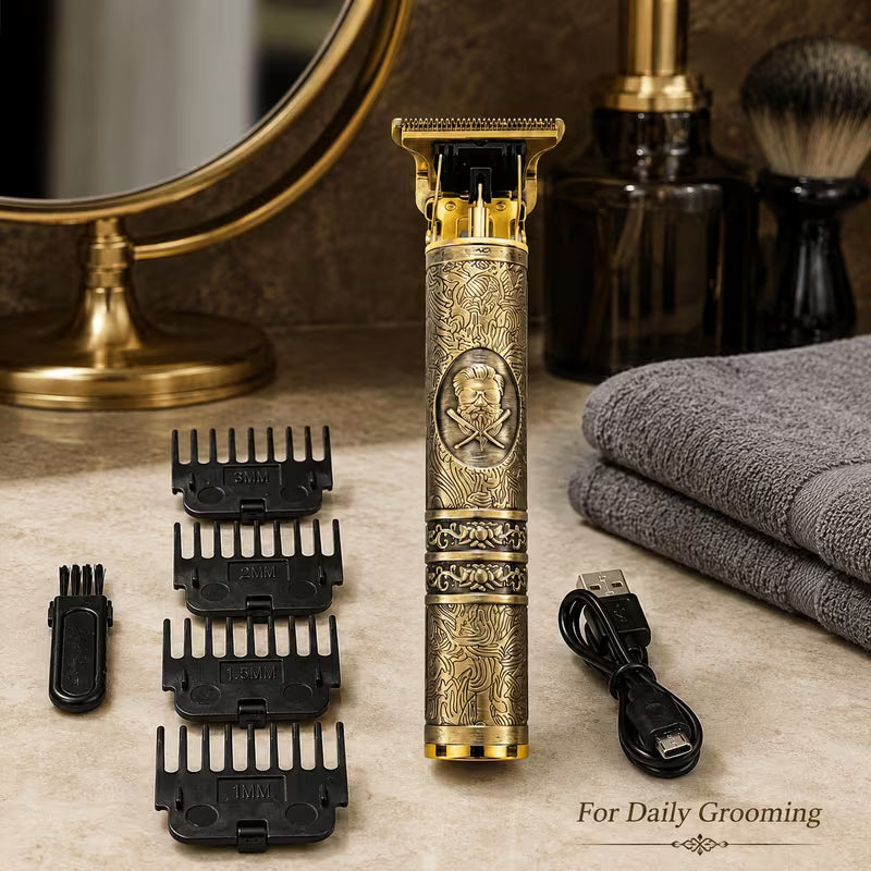 **Professional T9 Hair Trimmer – Cordless Electric Hair Clipper for Men, Beard & Hair Grooming**